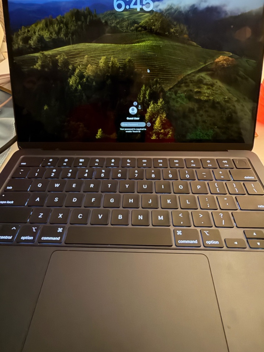 MacBook Air Sleek Space Gray Laptop with Backlit Keyboard